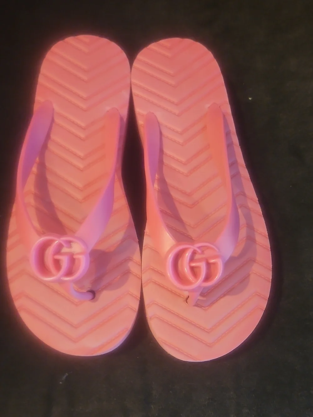 Pink Women's Rubber Flip Flops